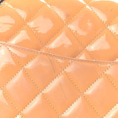 Chanel Patent Quilted Jumbo Double Flap Light Pink 16 of 17