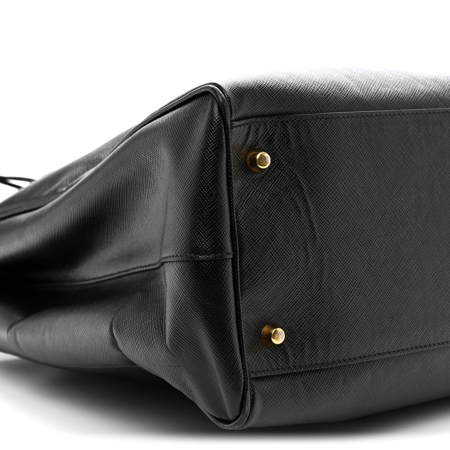 Saffiano Lux Extra Large Galleria Double Zip Tote Black