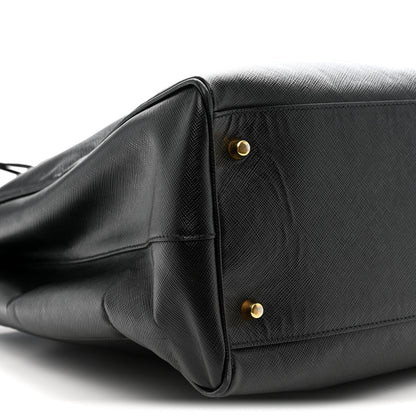 Prada Saffiano Lux Extra Large Galleria Double Zip Tote Black 9 of 12