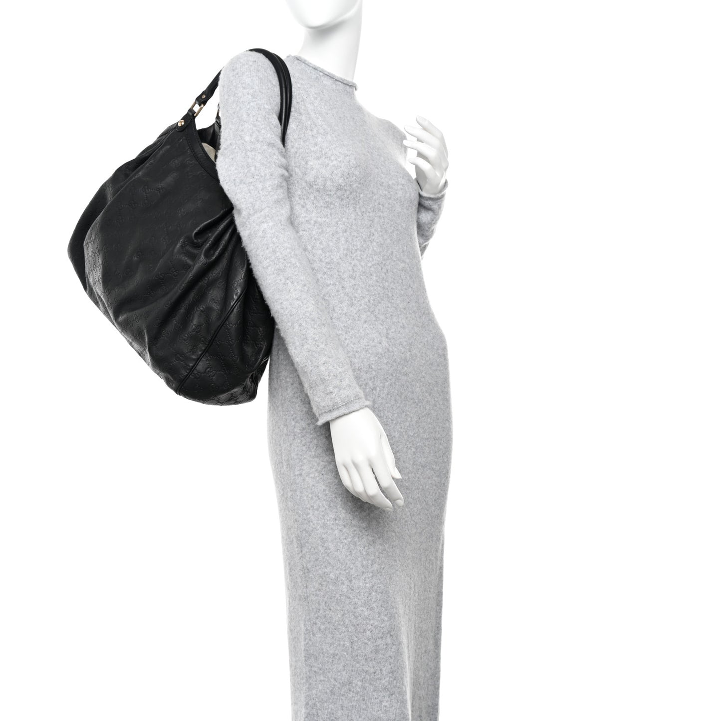 Guccissima Large Sukey Tote Black