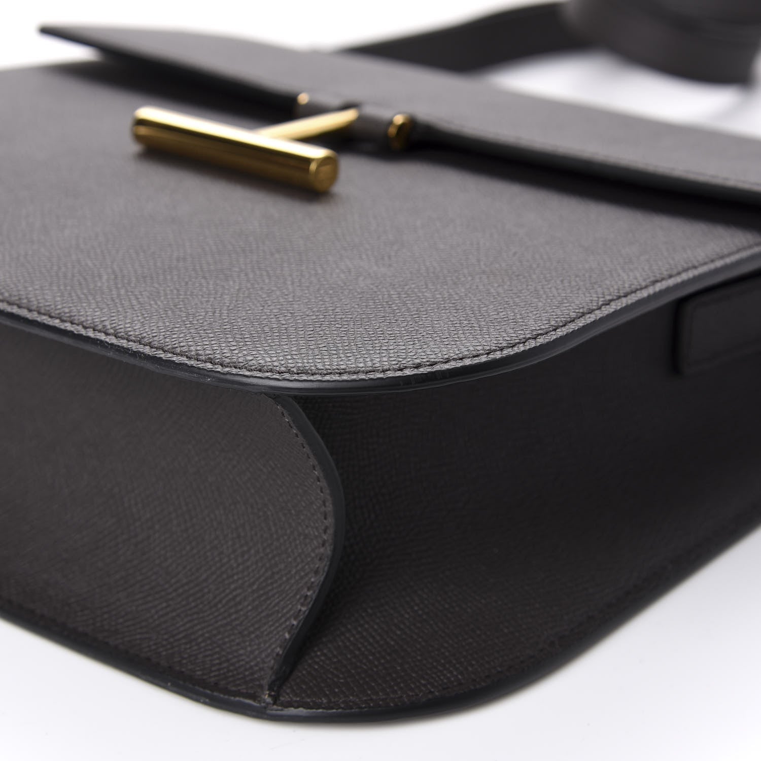 Tom Ford Calfskin Large T Clasp Tara Crossbody Bag Grey 7 of 9