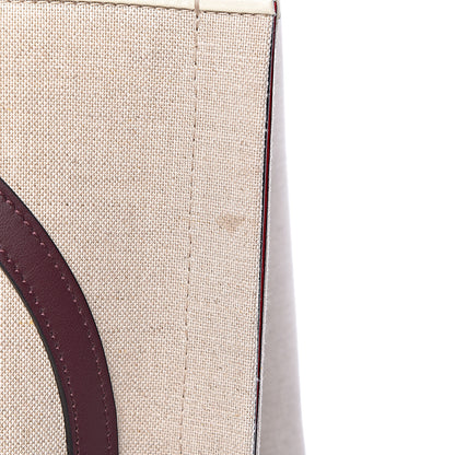 Valentino Garavani Canvas Large Escape Tote Natural Brown 10 of 10