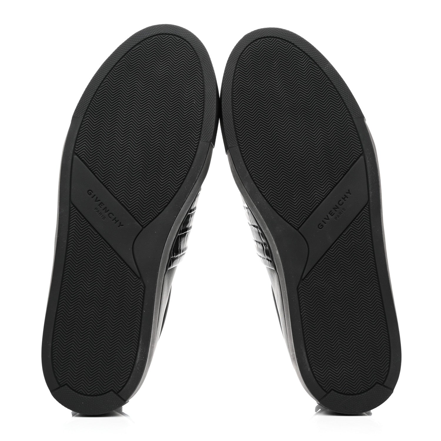 Givenchy Calfskin Crocodile Embossed Mens Urban Street Sneakers 41 Black 5 of 10