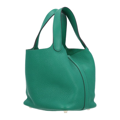 Hermes Taurillon Clemence Picotin Lock 18 PM Vert Vertigo 3 of 10