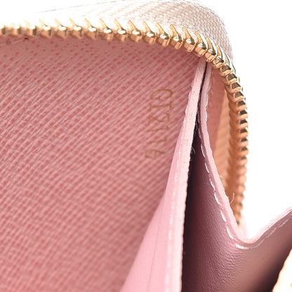 Louis Vuitton Damier Azur Clemence Wallet Rose Ballerine 7 of 12