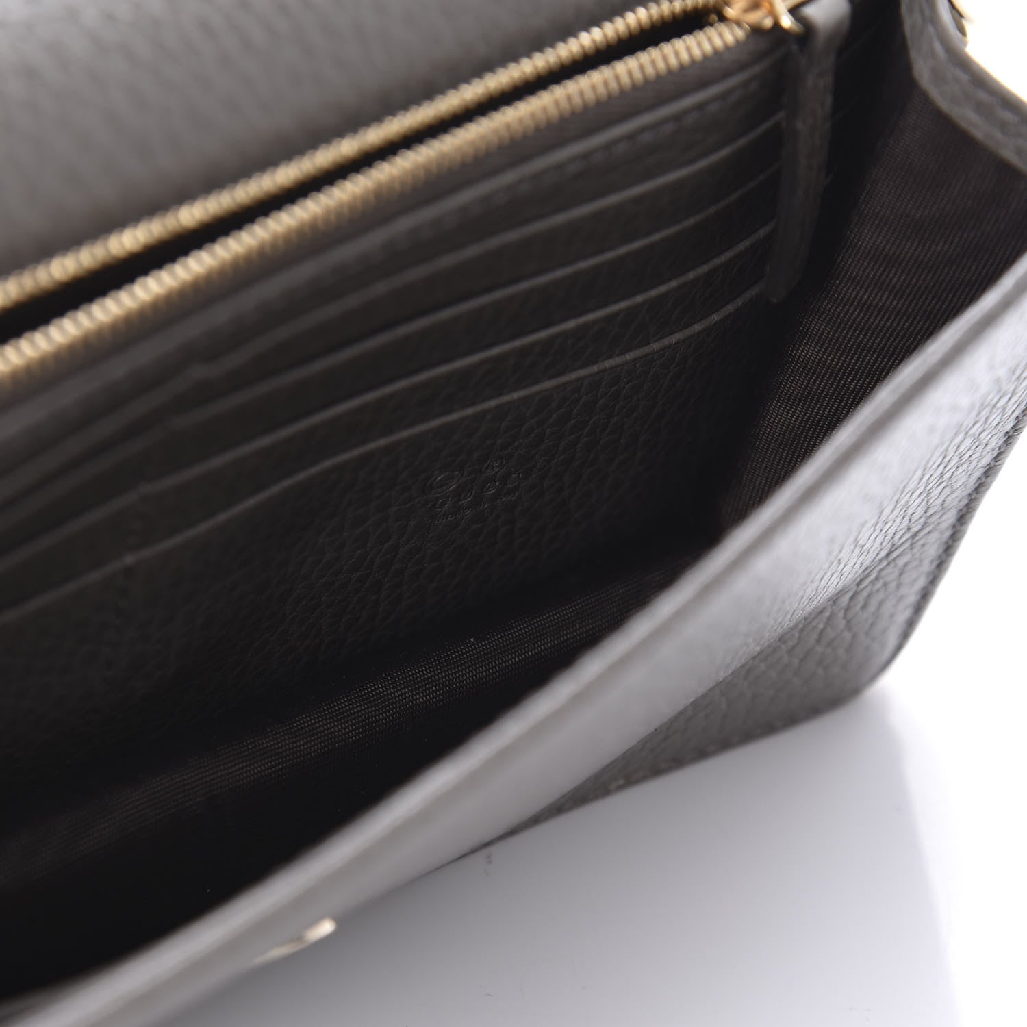 Gucci Dollar Calfskin Interlocking G Chain Wallet Loess 8 of 9