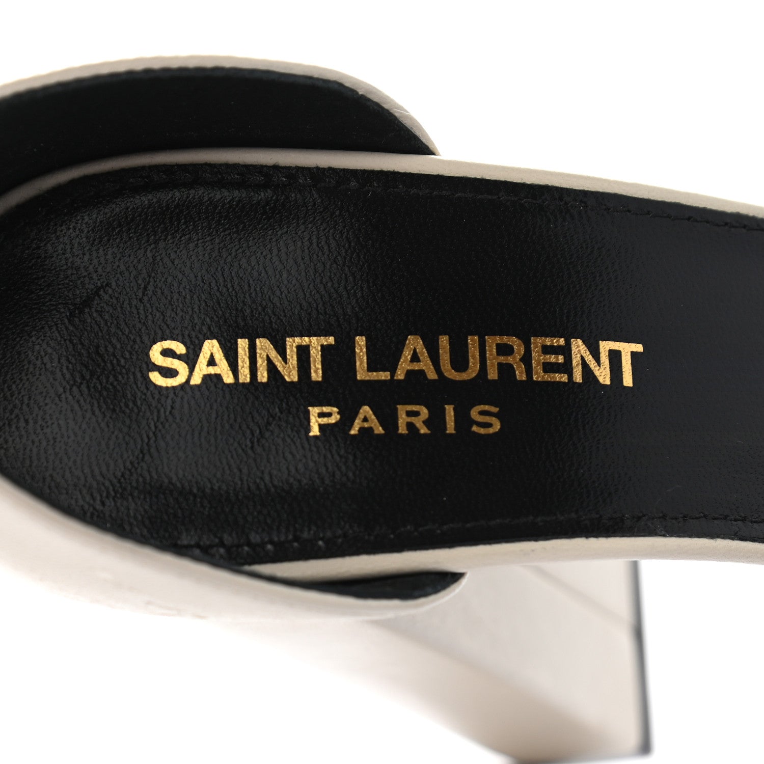 Saint Laurent Goatskin SAtin Jodie Flower Platform Sandals 38 Pearl 7 of 8