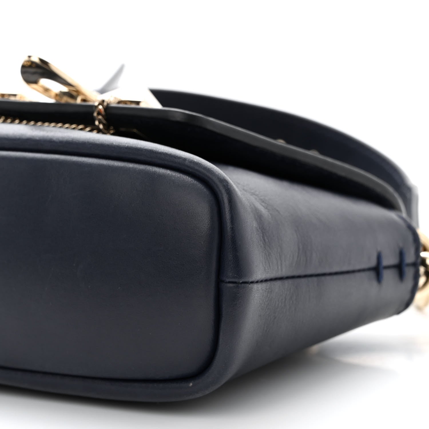 Valentino Garavani Vitello Small Rockstud Demilune Shoulder Bag Marine 10 of 10