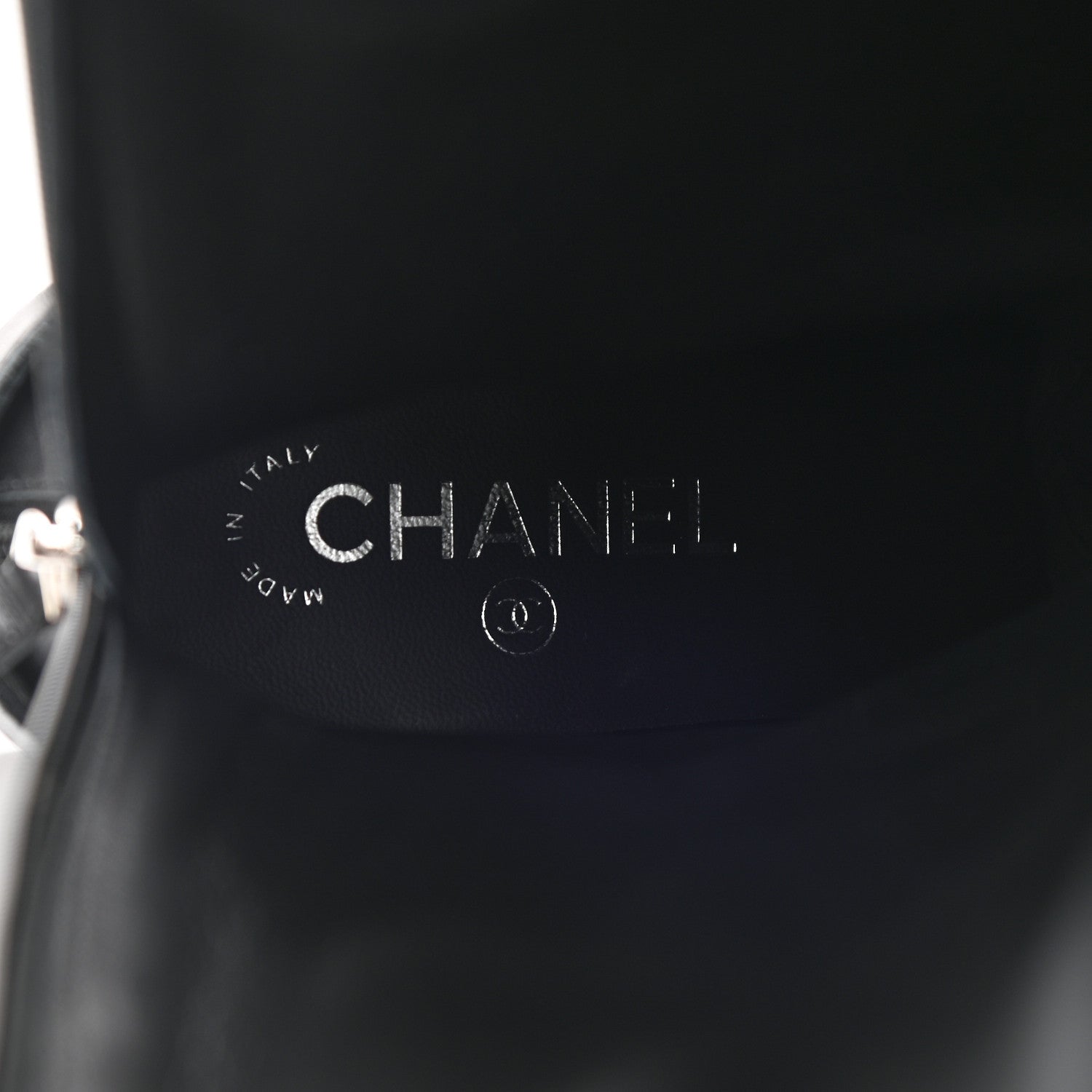 Chanel Calfskin Pearl Cap Toe High Boots 39 Black 6 of 9