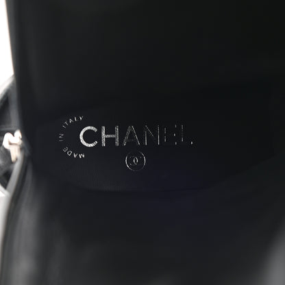 Chanel Calfskin Pearl Cap Toe High Boots 39 Black 6 of 9