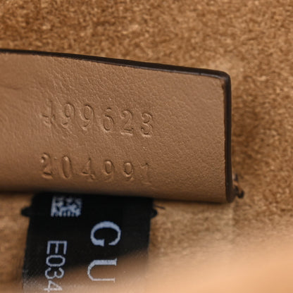Gucci GG Supreme Monogram Suede Crystal Small Dionysus Shoulder Bag Beige Ebony Taupe 7 of 12