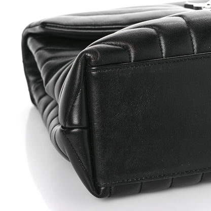 Saint Laurent Calfskin Y Quilted Monogram Medium Loulou Chain Satchel Black 7 of 10