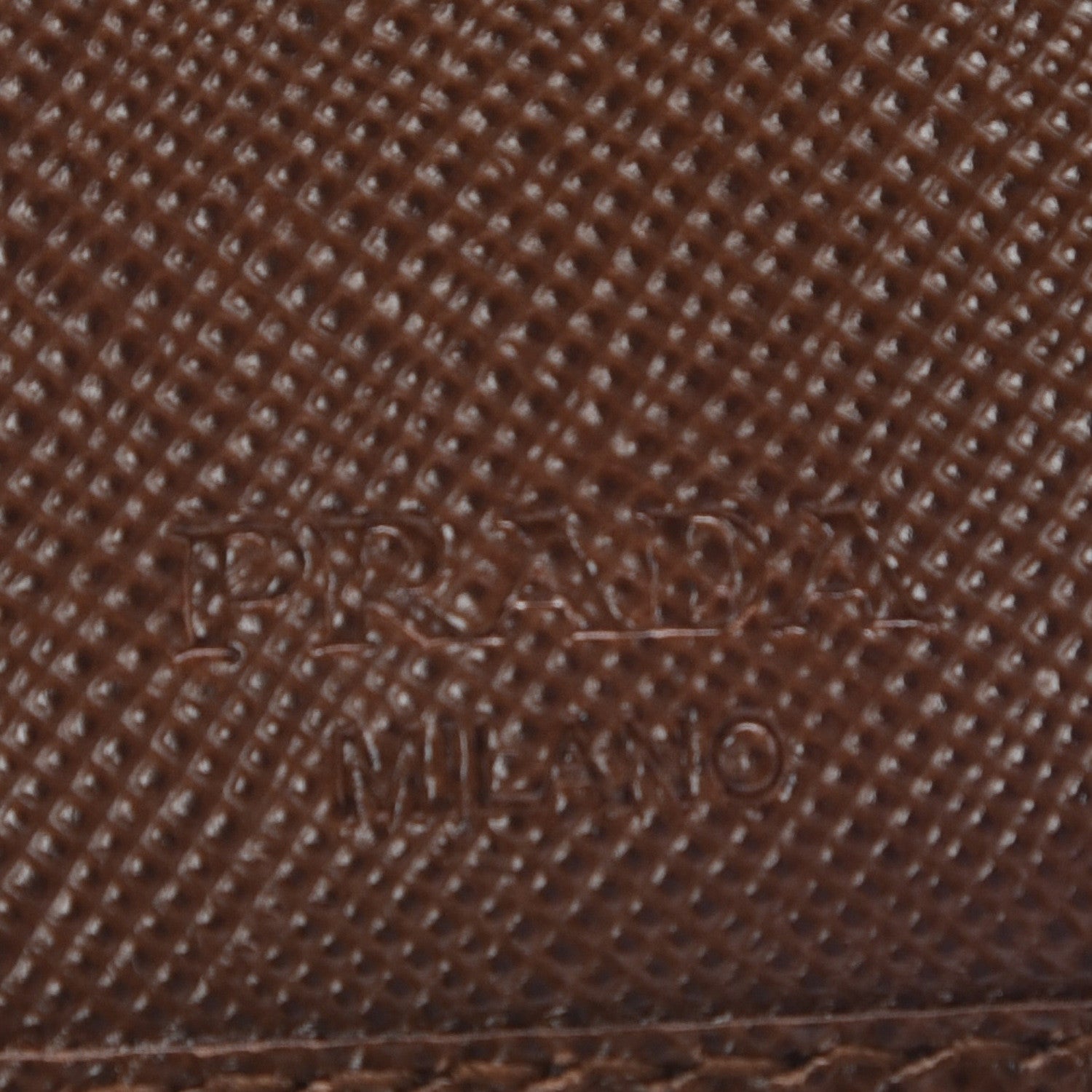 Prada Saffiano Tri-Fold Compact Wallet Cacao 6 of 14