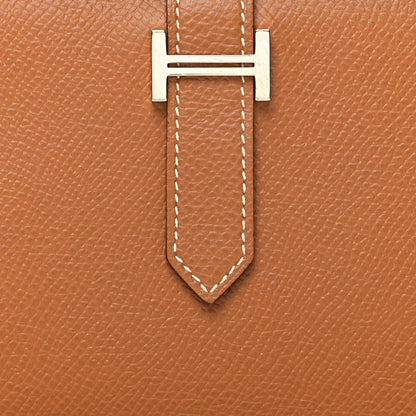 Hermes Epsom Bearn Gusset Wallet Gold 9 of 9