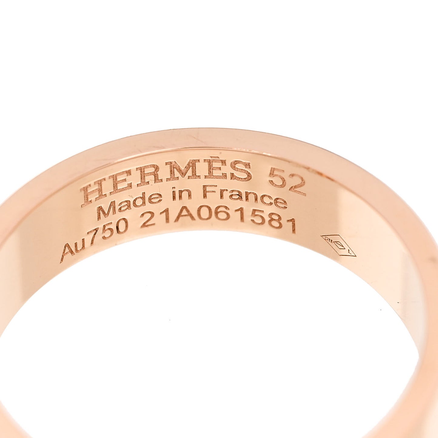 18K Rose Gold Diamond PM Kelly Ring 52 6