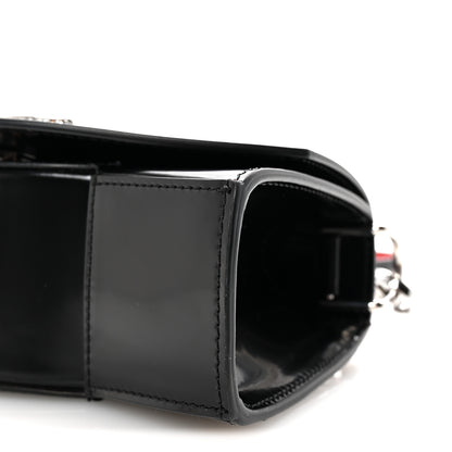 Christian Louboutin Patent Calfskin Strass Small Loubi54 Crossbody Clutch Black 9 of 9