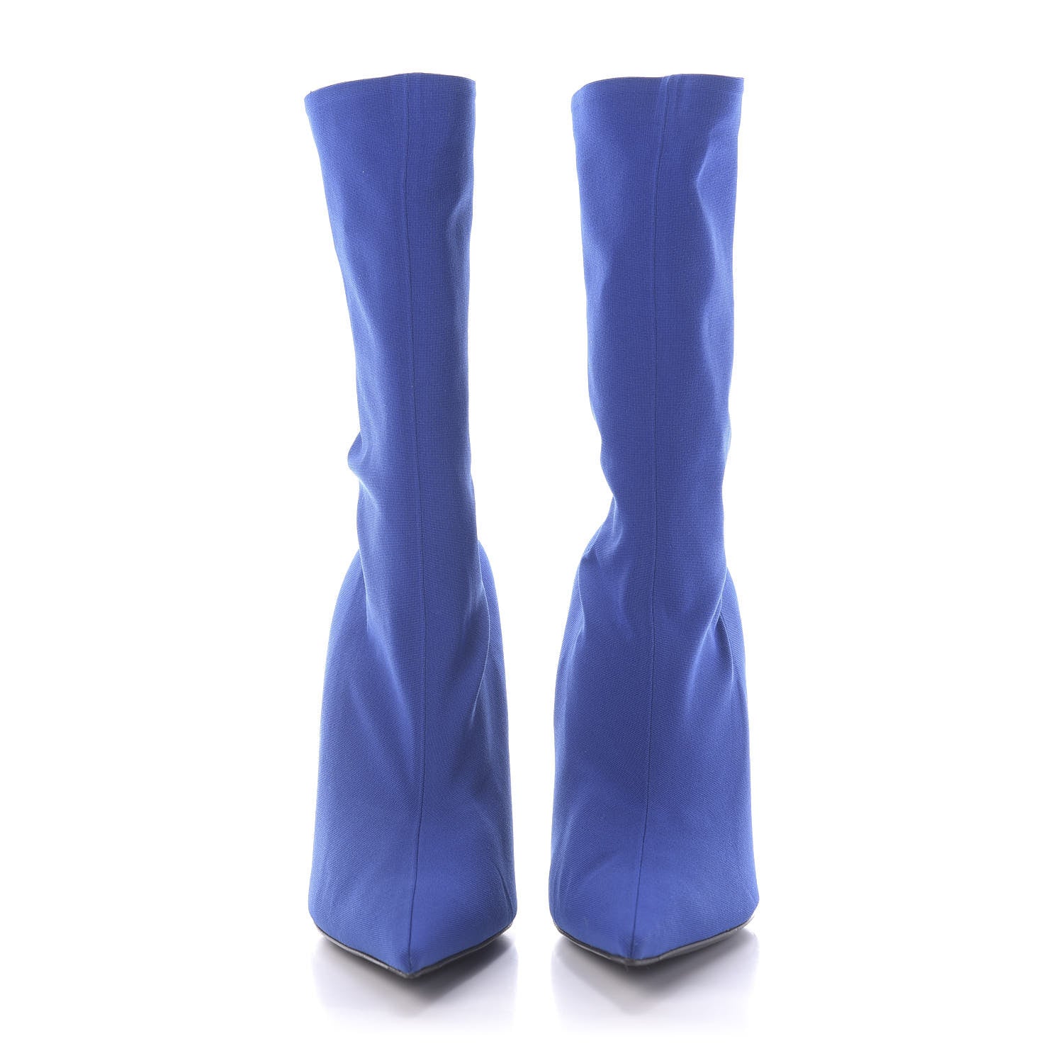 Balenciaga Jersey Crepe Pointed Toe Knife Booties 40 Bleu Sapphir 2 of 9