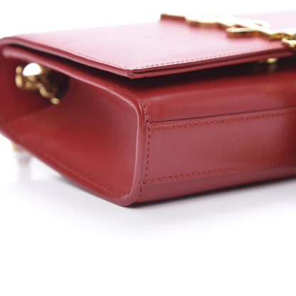 Saint Laurent Calfskin Small Classic Monogram Kate Tassel Satchel Red 9 of 12