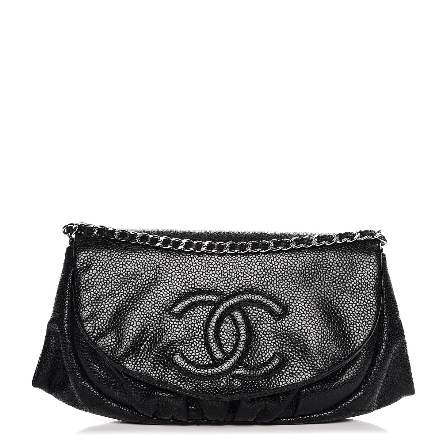 Caviar Half Moon Wallet On Chain WOC Black