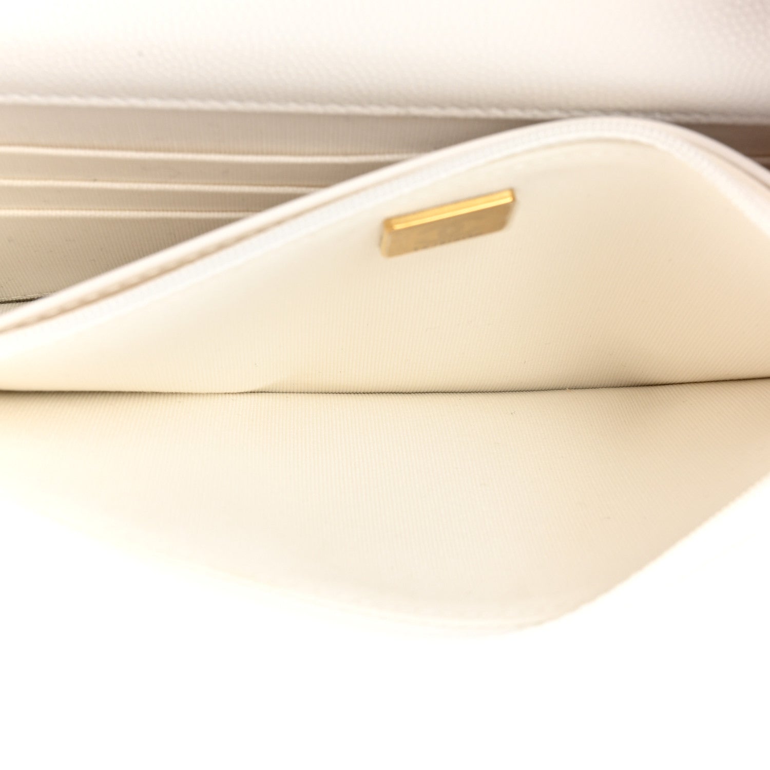 Chanel Shiny Caviar Quilted Strass Wallet On Chain WOC White 6 of 12