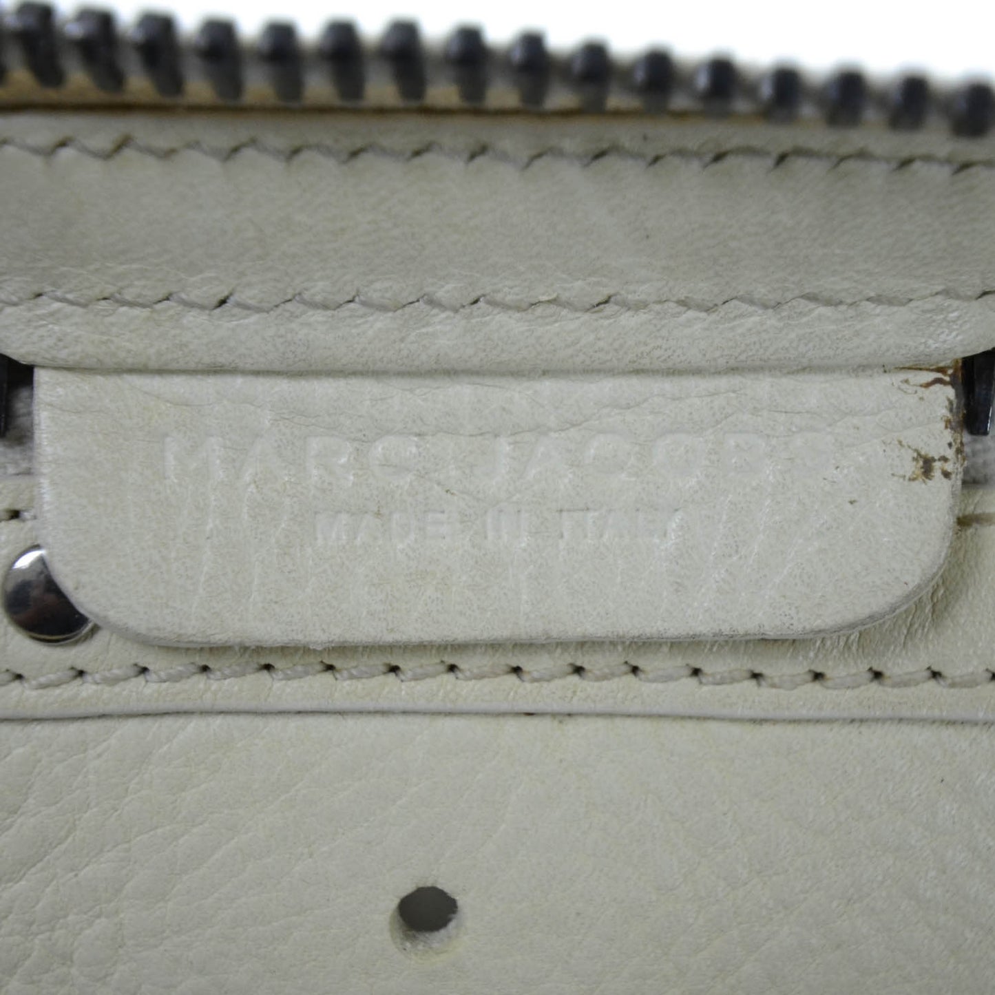 Leather Brigitte Satchel White