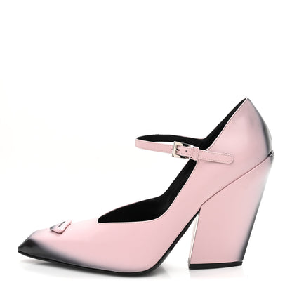 Prada Spazzolato Modellerie Mary Jane 95mm Pumps 39.5 Alabastro 1 of 8
