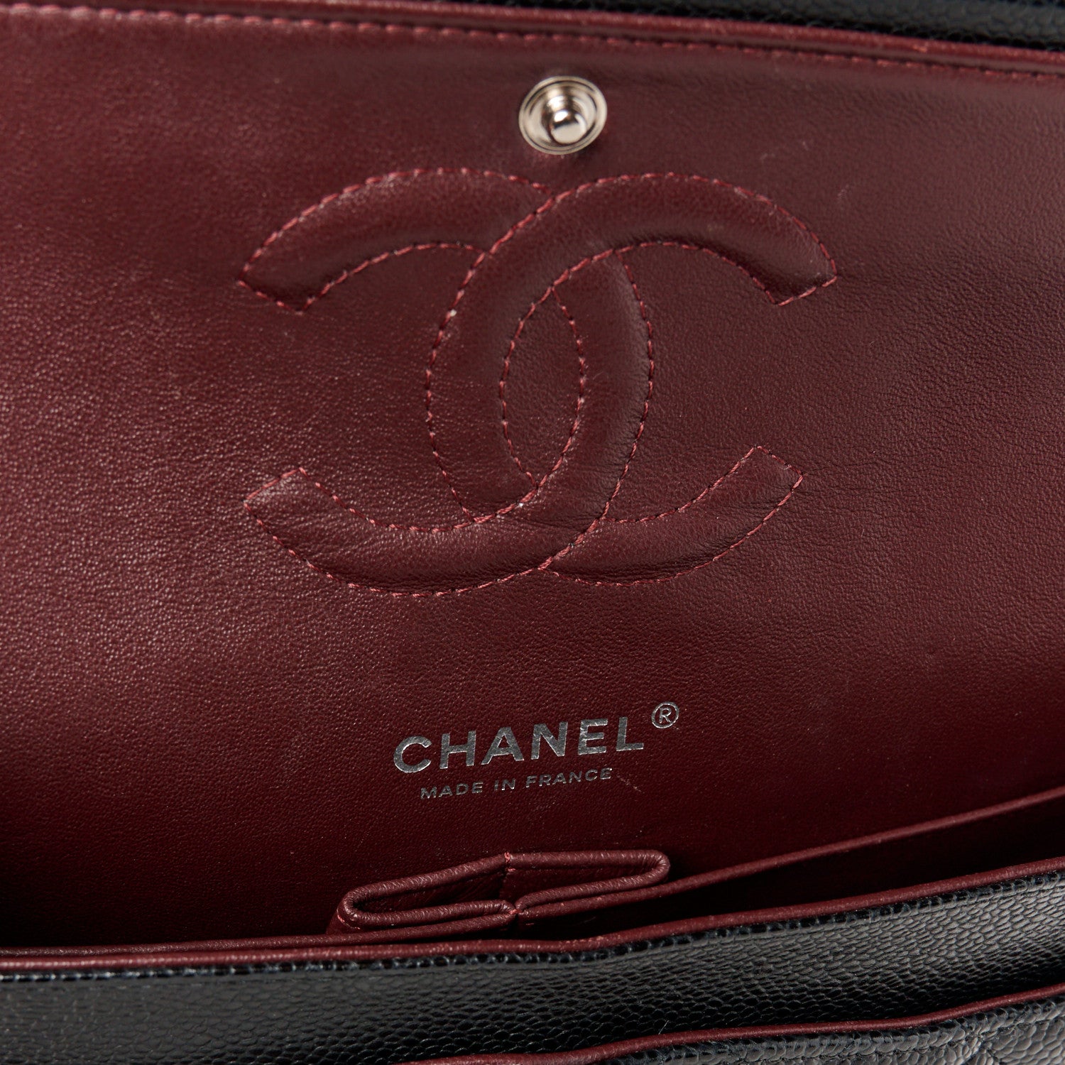 Chanel Caviar Quilted Medium Double Flap Black 6 of 11