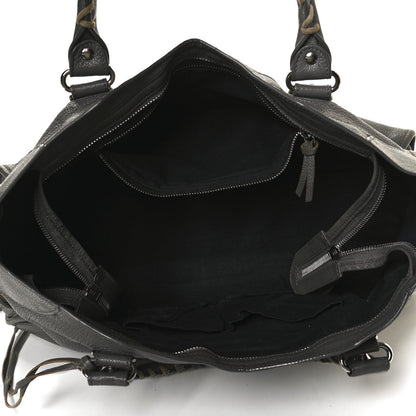 Balenciaga Chevre Silver Metallic Edge Hardware City Gris Acier 5 of 22