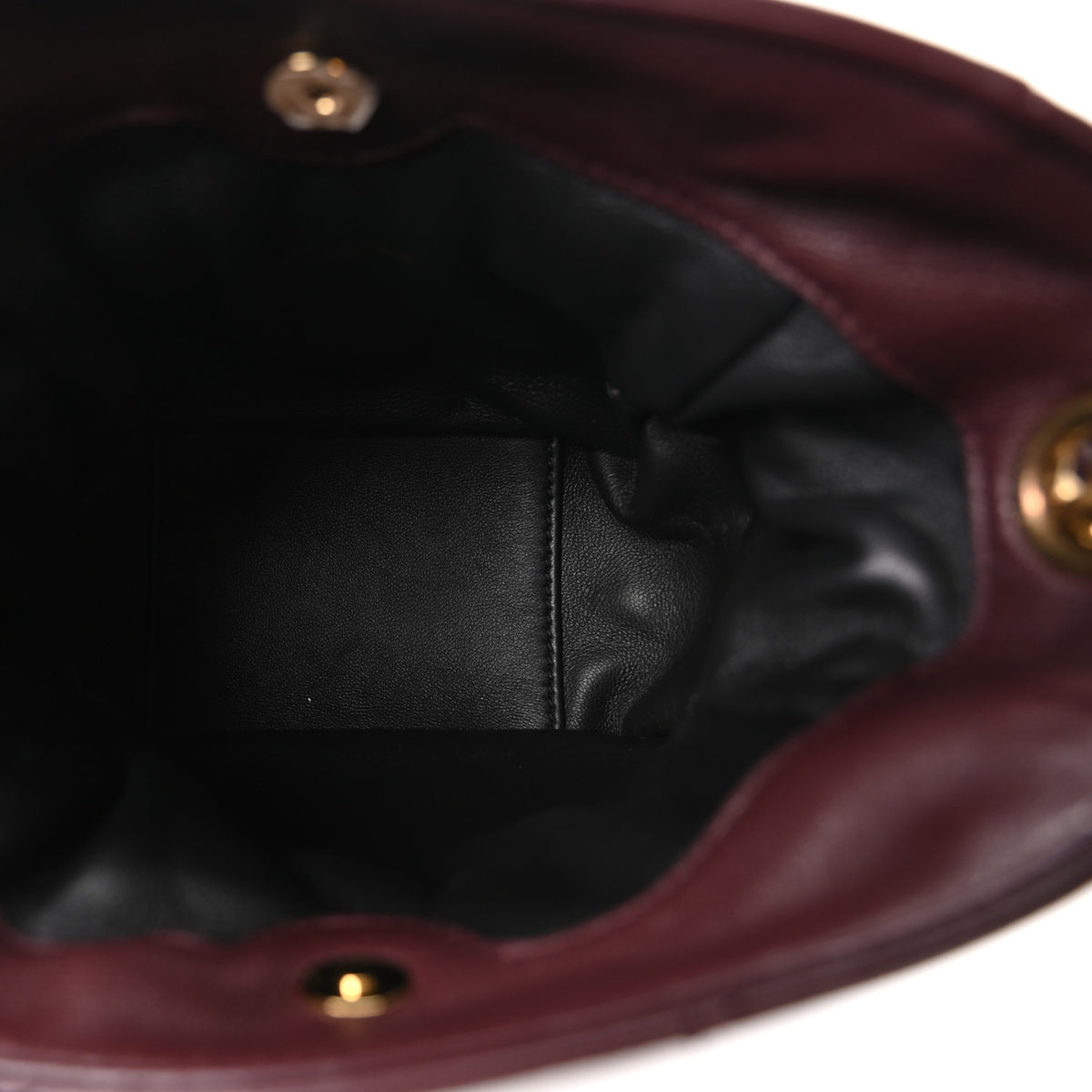 Saint Laurent Lambskin Matelasse Monogram Mini Jamie Shoulder Pouch Bag Rouge Cabernet 5 of 10