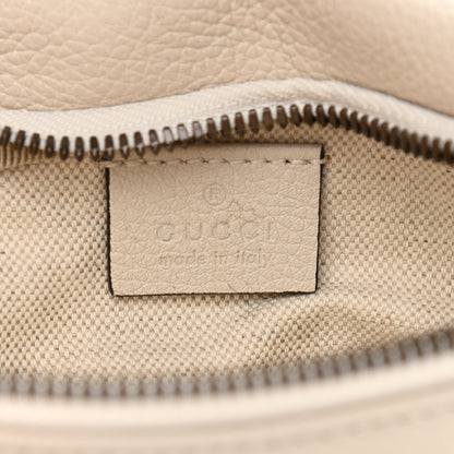 Gucci Grained Calfskin Small Logo Belt Bag White 5 of 9