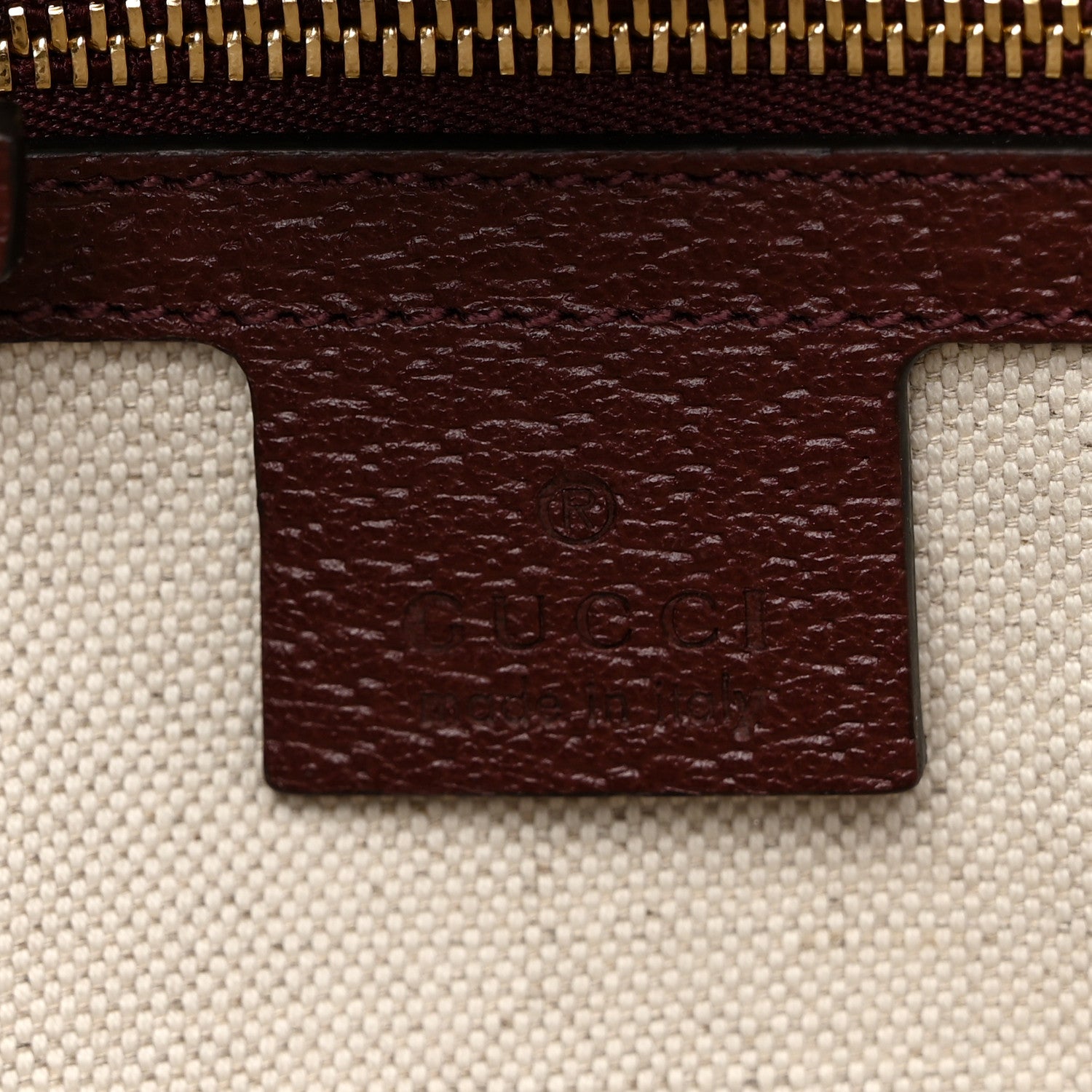 Gucci Monogram Textured Dollar Calfskin Web Medium Ophidia Shopping Tote Sahara Rubino Chardonnay 6 of 13
