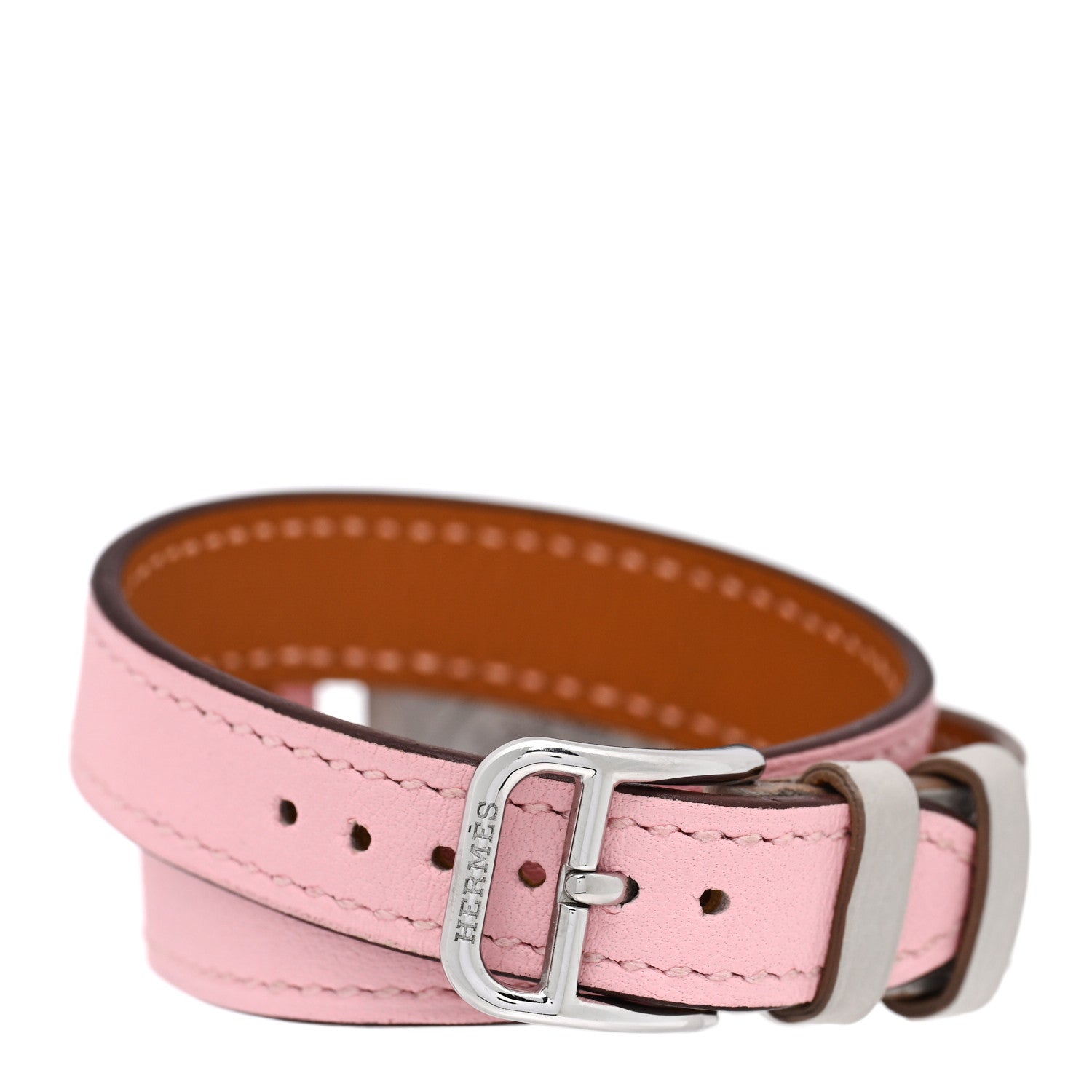 sakura！HERMESレディースウォッチ Hermes 23mm Stainless Steel and Pink Sapphire and Diamond Cape Cod