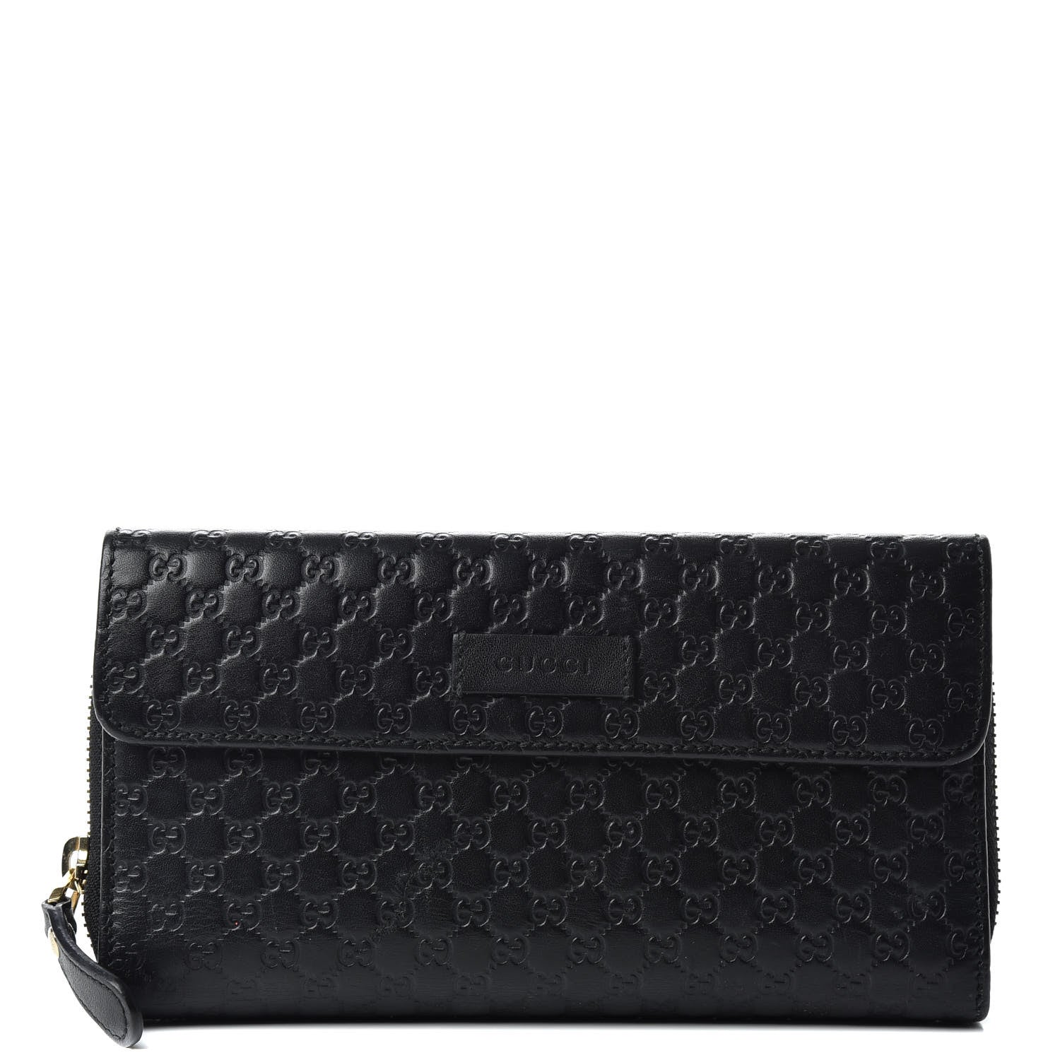 Gucci Soft Microguccissima Continental Zip Wallet Black 1 of 9