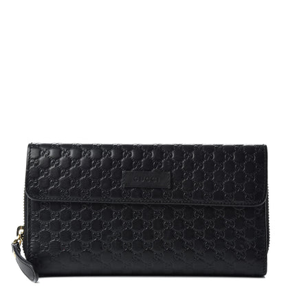 Gucci Soft Microguccissima Continental Zip Wallet Black 1 of 9