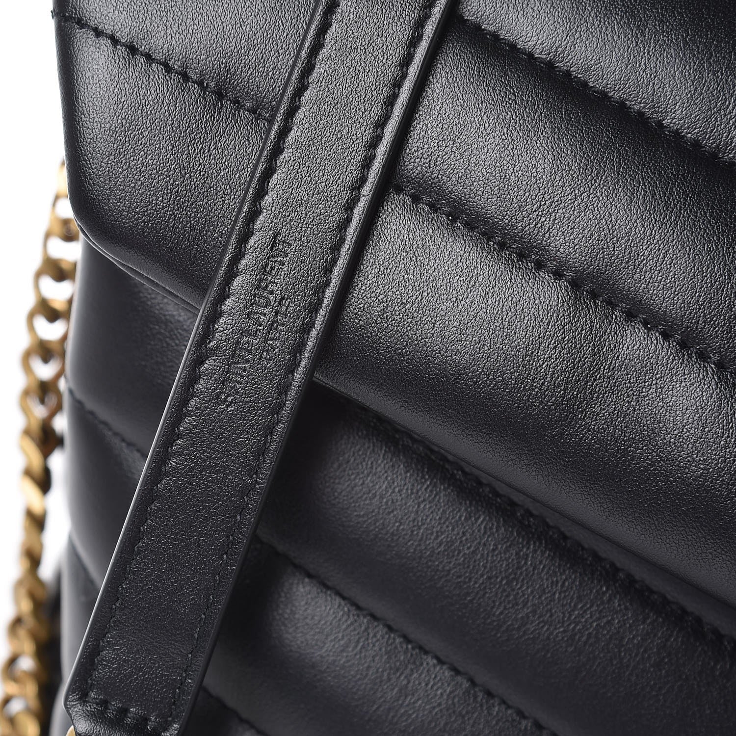 Saint Laurent Calfskin Y Quilted Monogram Medium Loulou Chain Satchel Black 9 of 9