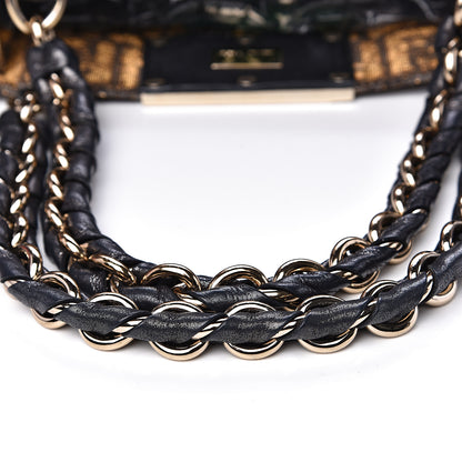 Fendi Metallic Lurex Zucca Mia Tote Brown 15 of 15