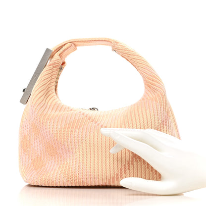 Burberry Canvas Knitted Check Mini Peg Duffle Bag Sherbert 2 of 10