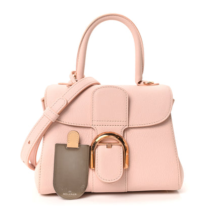 Delvaux Grained Rodeo Calfskin Mini Brillant Satchel Nude 3 of 11