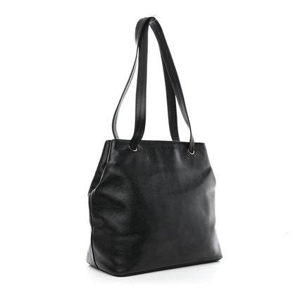 Chanel Caviar Large CC Shoulder Bag Black 3 of 14