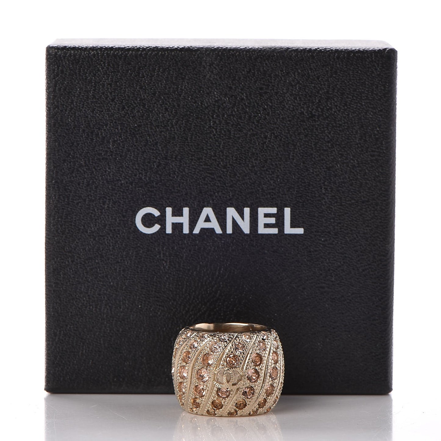 Crystal CC Ring 6.5 Gold