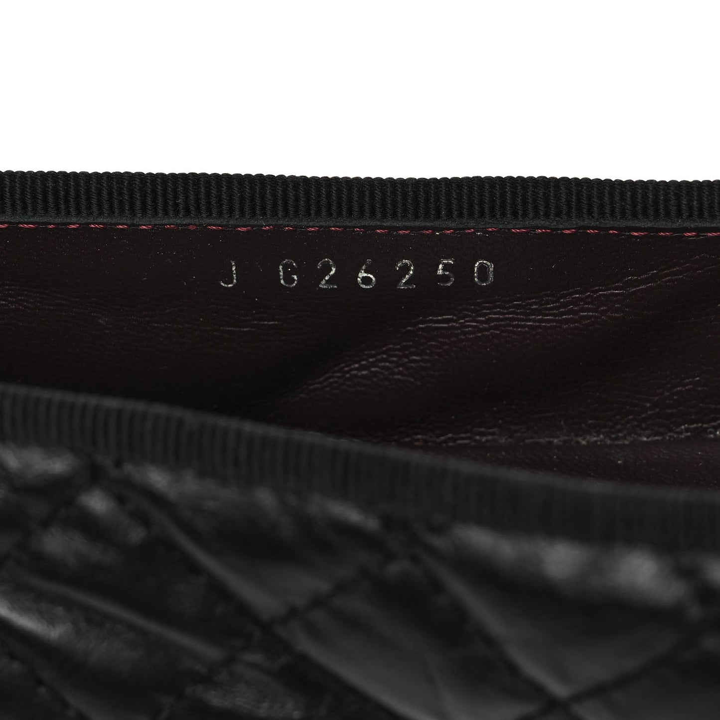 Aged Calfskin Quilted CC Cap Toe Ballerina Flats 36 Black