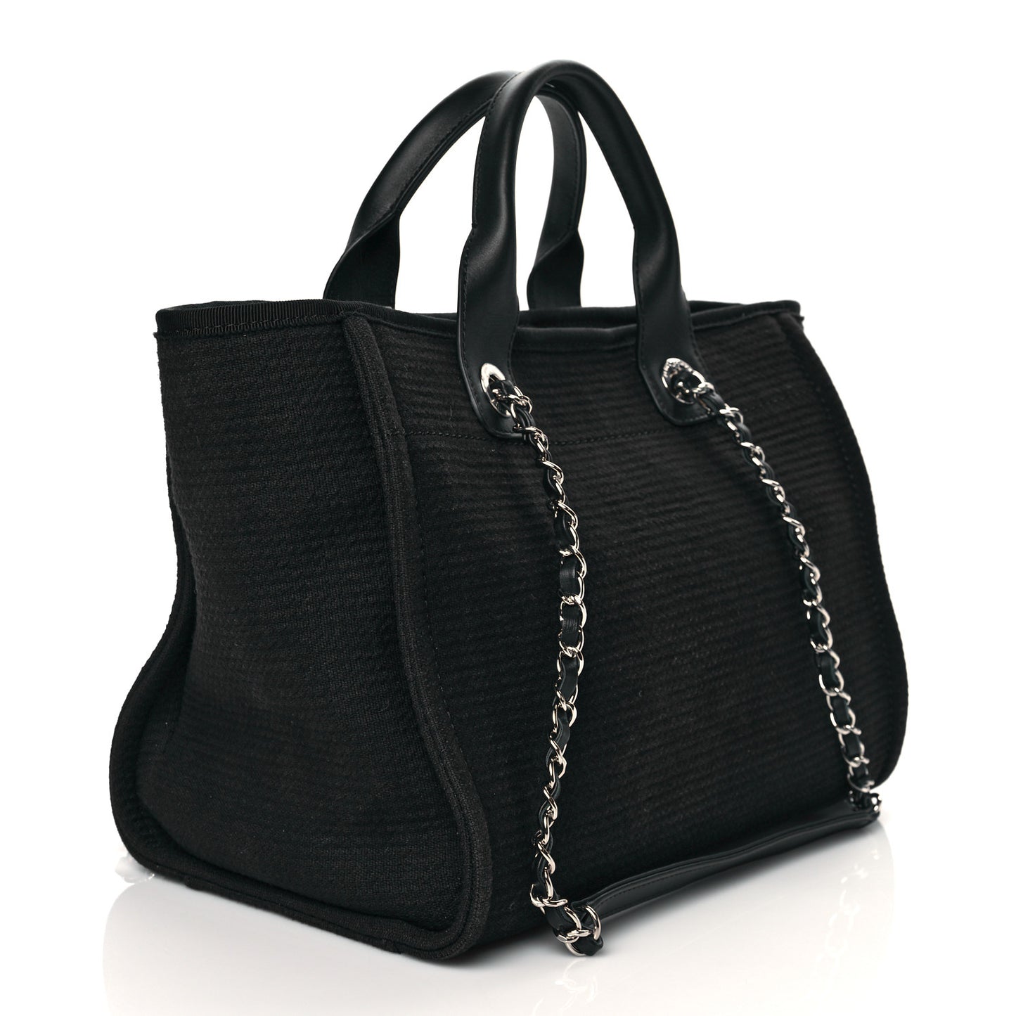 Mixed Fibers Small Deauville Tote Black