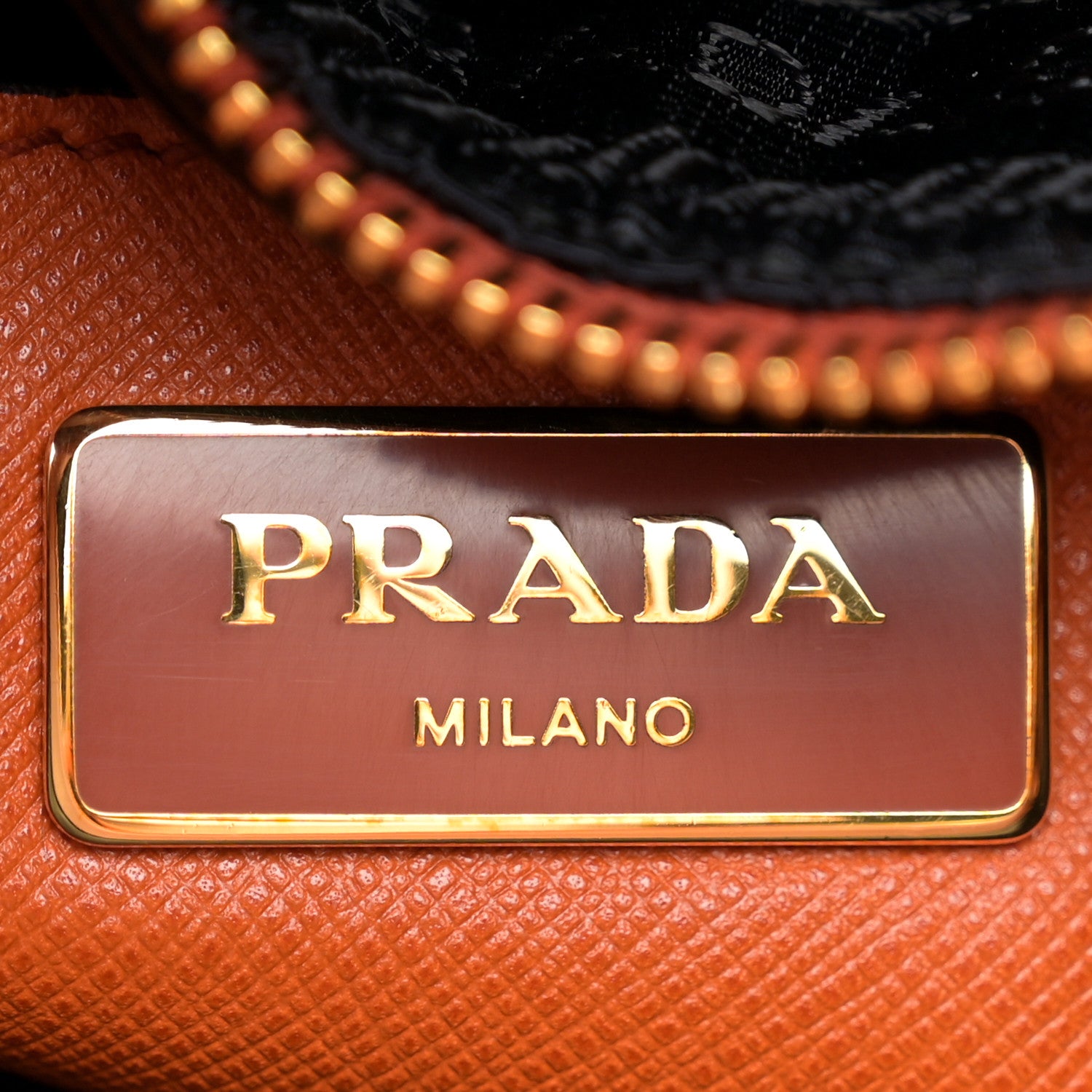 Prada Saffiano Soft Triple Pocket Tote Papaya 7 of 11
