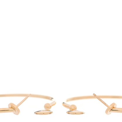 Bulgari 18K Yellow Gold B.Zero1 Dangle Hoop Earrings 3 of 7