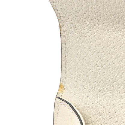 Gucci Textured Calfskin Bee Star Print Small Sylvie Shoulder Bag Mystic White 12 of 15