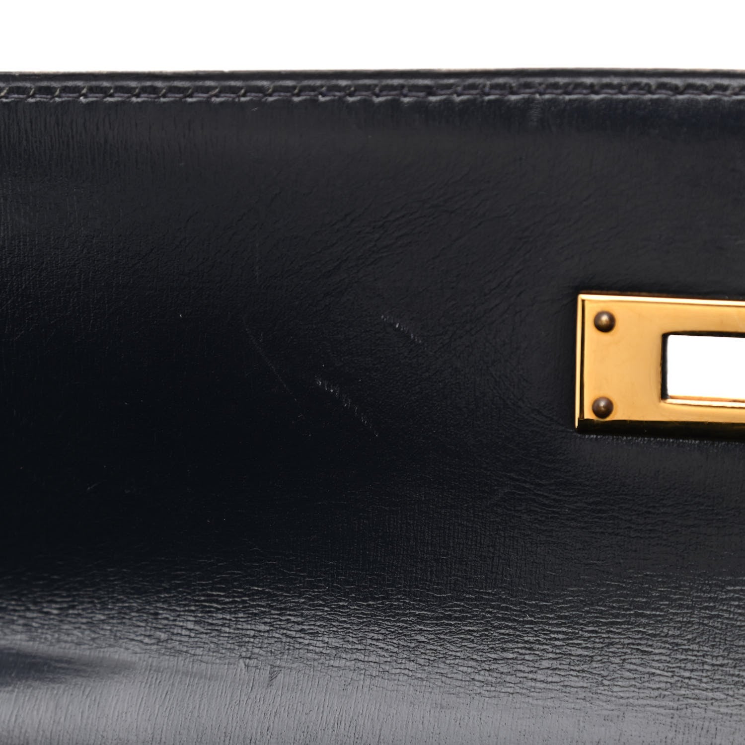 Hermes Box Kelly Sellier 32 Bleu Marine 10 of 17