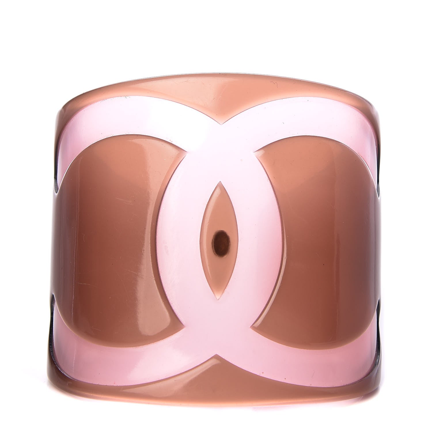 Chanel Resin CC Wide Cuff 1 of 4