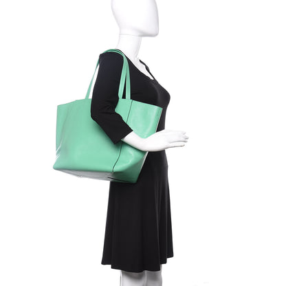 Celine Grained Calfskin Small Horizontal Cabas Phantom Mint 2 of 9