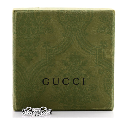Gucci Sterling Silver Interlocking G Chain Ring 64 10.75 5 of 5
