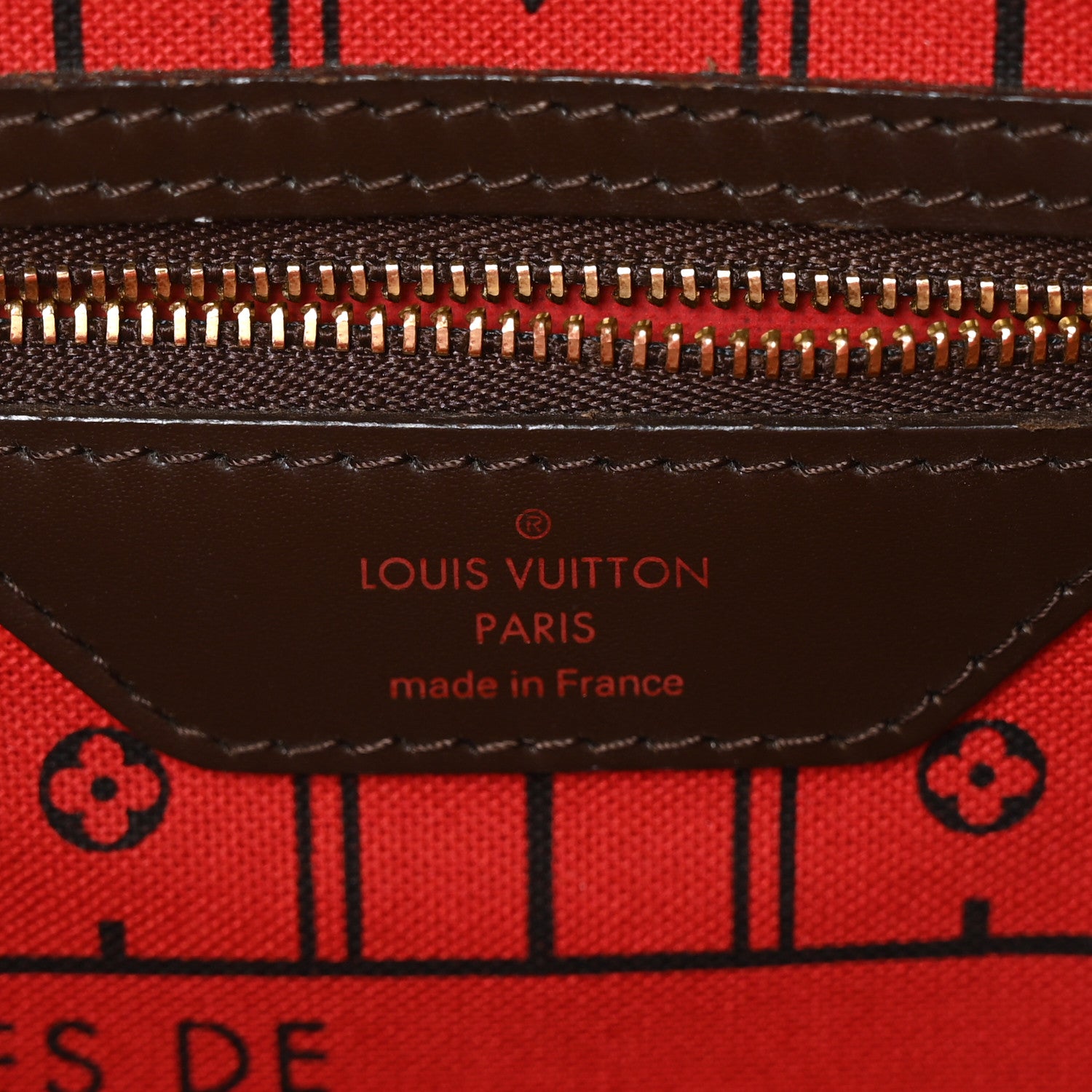 Louis Vuitton Damier Ebene Neverfull MM 9 of 10